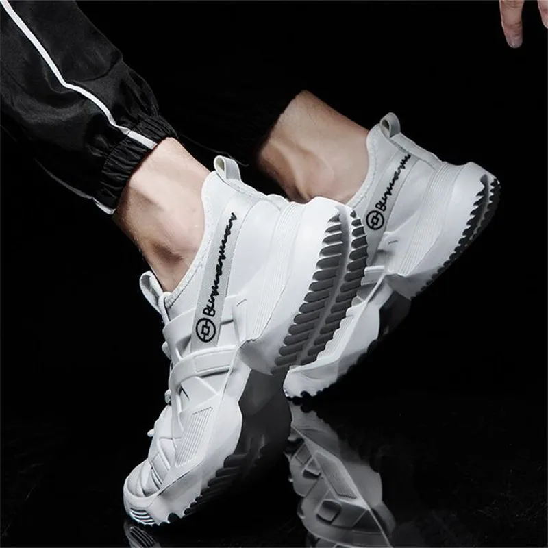 

Spring Autumn Trend Men Running Shoes Leather Breathable Marathon Sneakers Men Outdoor Walking Sport Shoes Lightweight krasovki