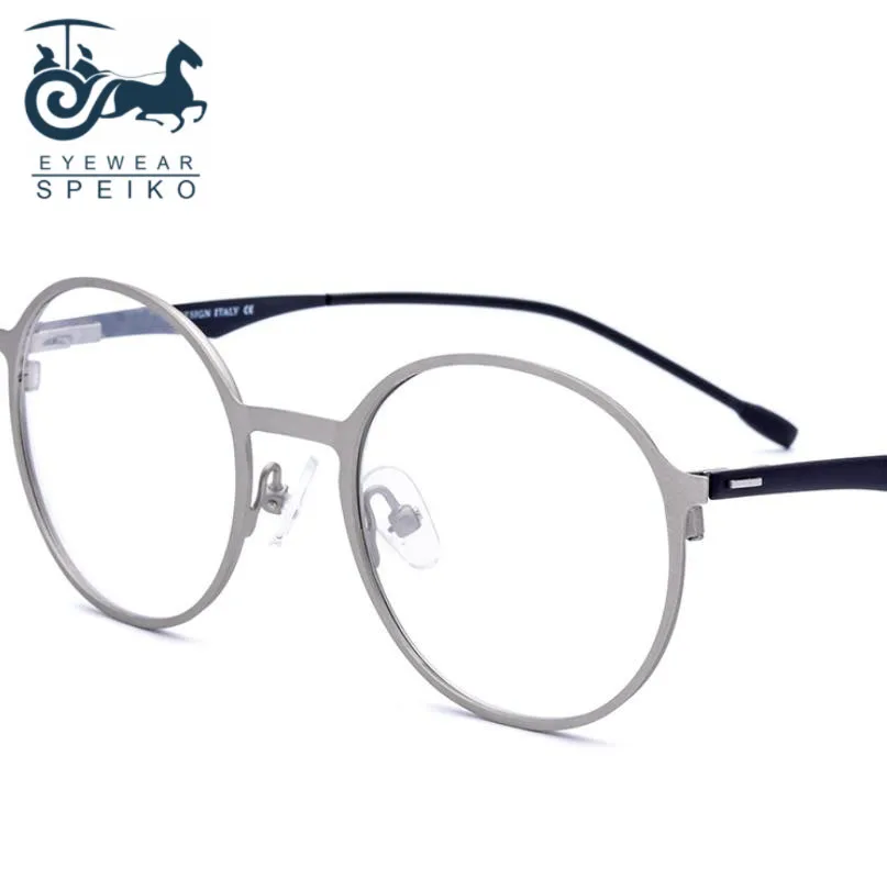 

2019 модные титановые 8821 деловые стильные женские и мужские круглые очки могут быть близорукости очки для чтения 1,74 анти-синие линзы