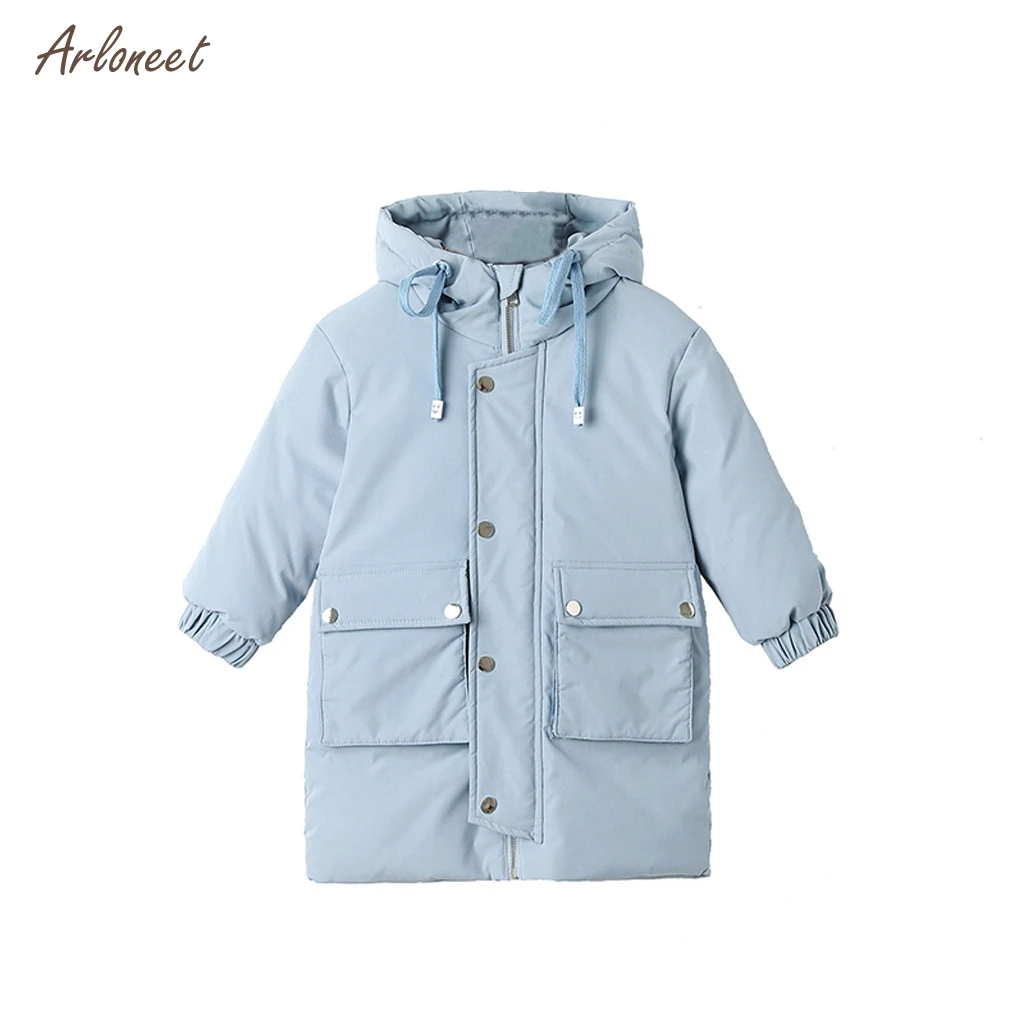 

ARLONEET 3T-7T Hoodie Baby Boys Jackets Kids Long Sleeve Spring Jackets Coat for Boy Girl Windbreaker Tops Padded Overcoat 2019