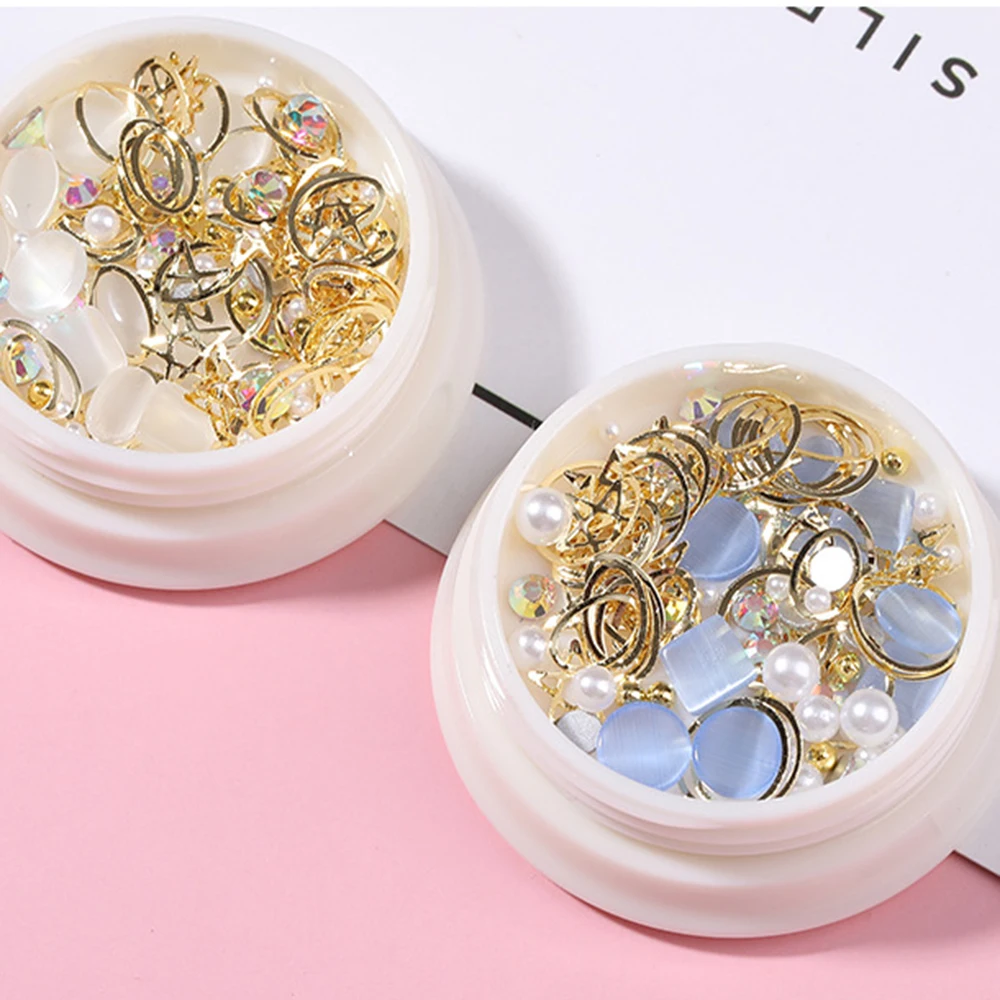 Кристальные пайетки блестящие Типсы звезда луна блестки сделай сам шипы