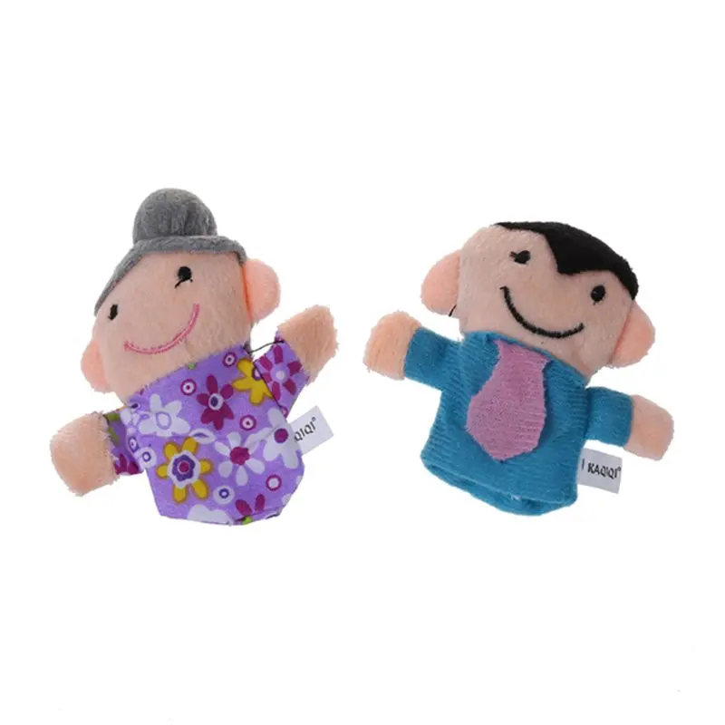 16 шт. история пальчиковые куклы 10 животных 6 человек членов семьи развивающие