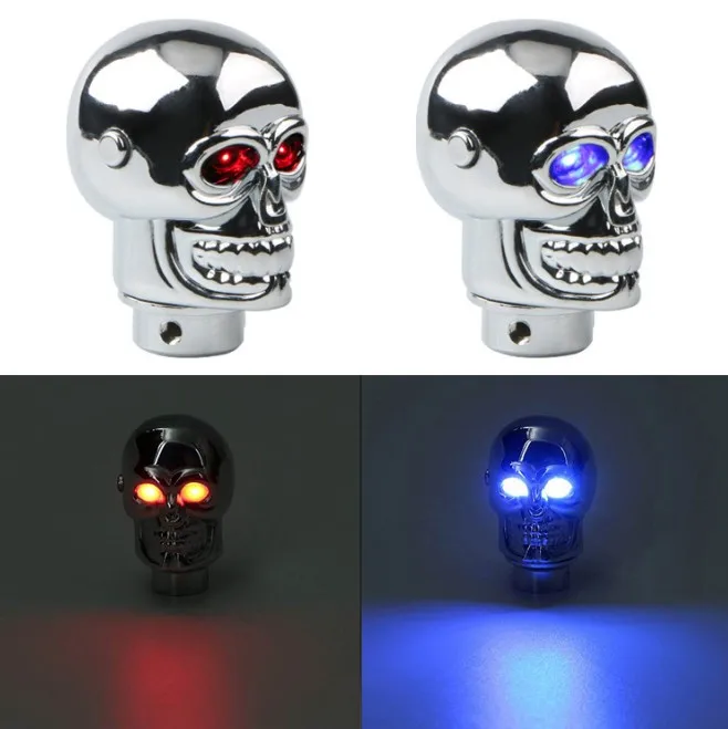 Ручка переключения передач Автомобильная в форме черепа из алюминиевого сплава