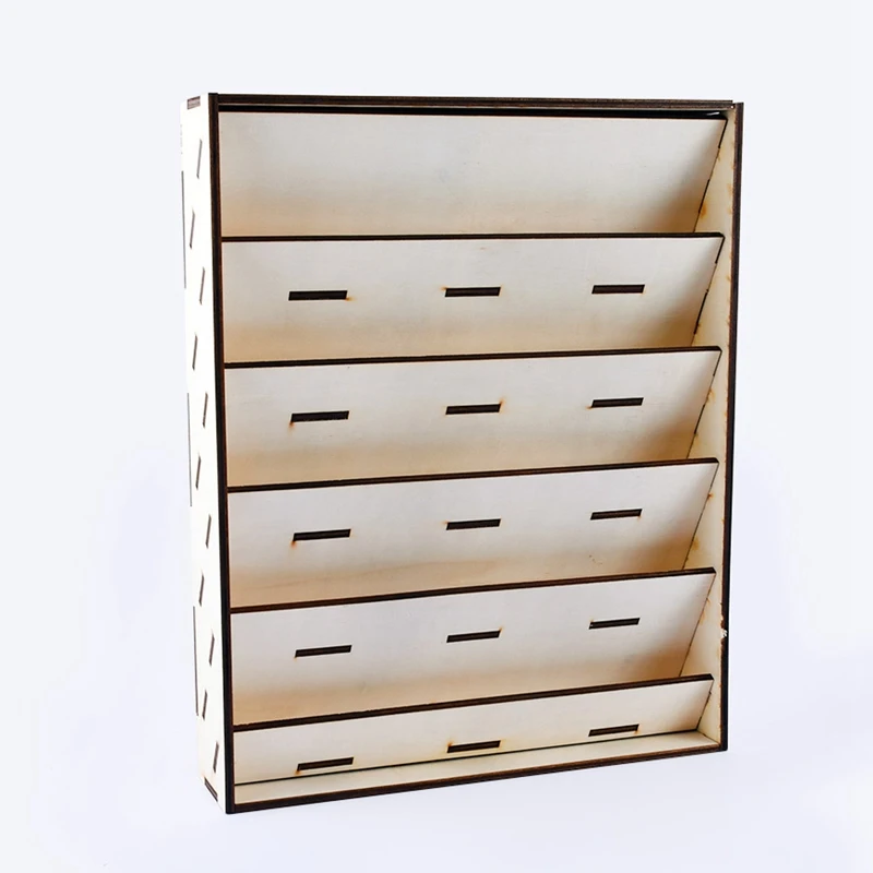 Деревянная стойка для краски подставка рисования держатель бутылки с чернилами