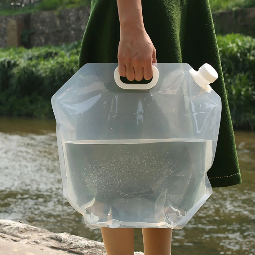 Портативные вместительные складные мешки для воды объемом 5 л 10 портативные