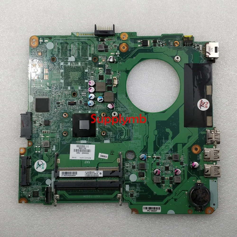 734443-501 734443-001 DA0U93MB6D0 UMA w A4-5000 CPU Onboard for HP Pavilion 14-N Series NoteBook PC Laptop Motherboard Tested