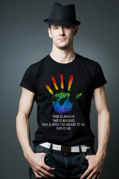 

Palm Tops Tee Slim Short Sleeve Casual T-Shirt