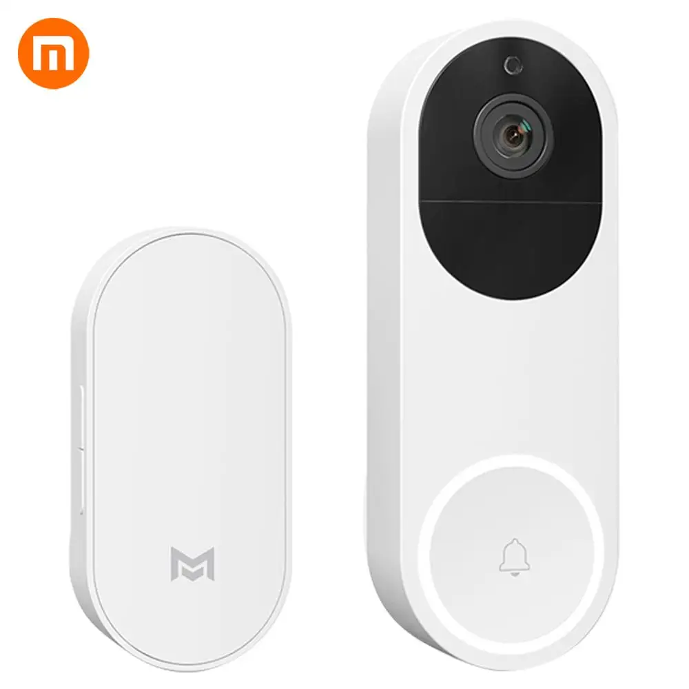 Xiaomi Xiaomo AI распознавание лица 1080P ИК Ночное Видение видео набор дверных звонков