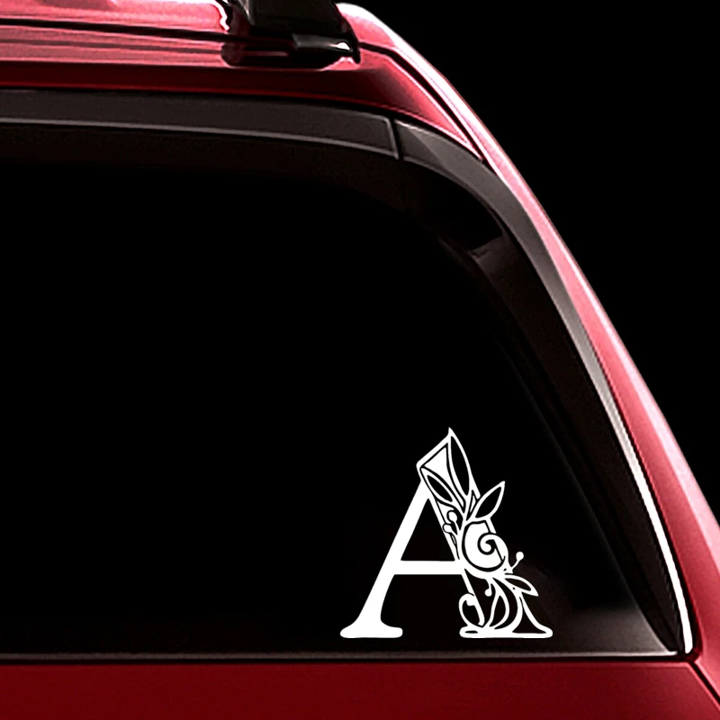 

30101# Capital Letter A car sticker reflective vinyl car decal waterproof stickers on car truck bumper rear window