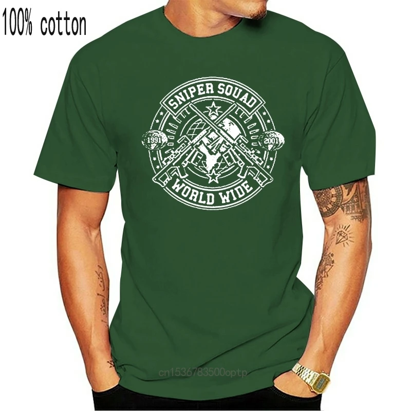 

New Sniper Squad Mens T-Shirt Rifle Paras Royal Marines SAS Army Special Forces SBS Outdoor Wear Tops TEE Shirt