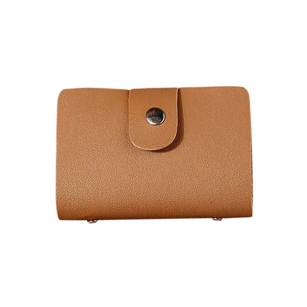 Мужские Женские кошельки маленький кожаный кредитный держатель для карт чехол