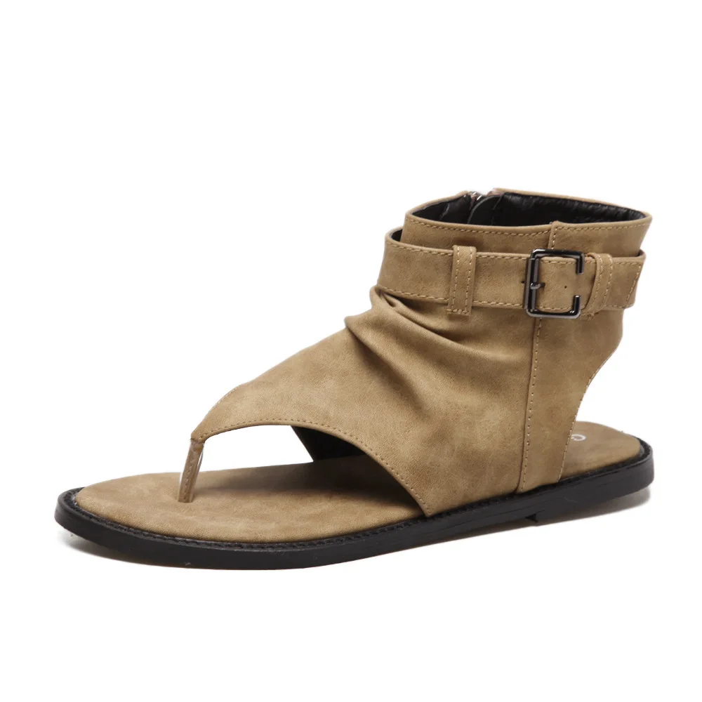 В Новинка хит продаж женские сандалии в римском стиле с открытым носком Цвет