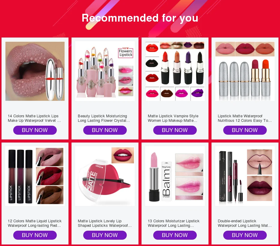 13 Colors Moisturizer Lipstick Waterproof Long Lasting Smooth Moisturizing Glitter Lipsticks Sexy Red Nude Lip Stick Makeup
