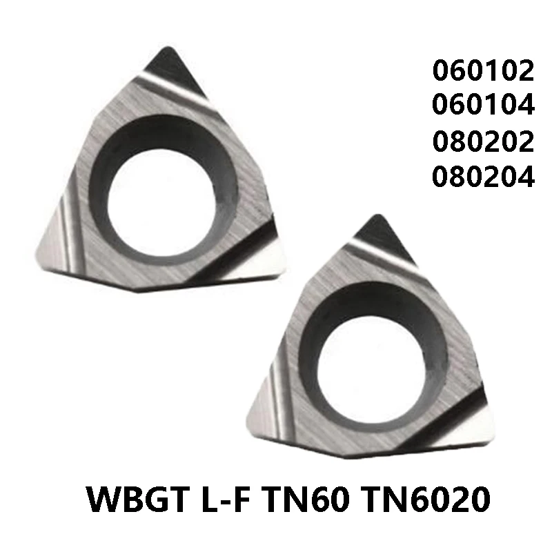 

100% Оригинальный WBGT060102 WBGT060104 WBGT080202 WBGT080204 L-F TN60 TN6020 WBGT 060102 060104 080204 карбидные вставки токарные ЧПУ