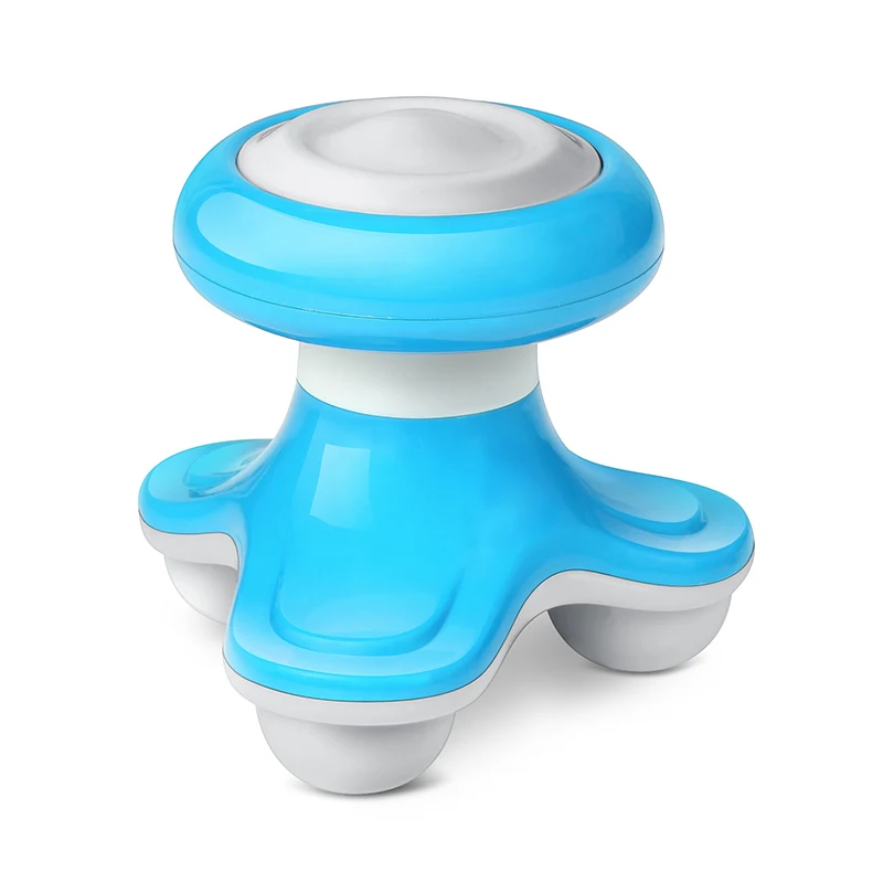 Мини массажер для шеи спины головы пластиковая треугольная форма электрический