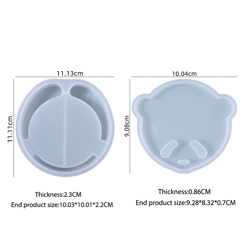 

DIY Coaster Epoxy Resin Mold Handmade Hollow Coaster Crystal Silicone Mold