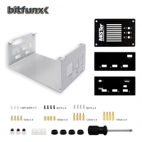 bitfunx metal case for mister fpga core control suit for de10 nano main board io board and mister usb hub