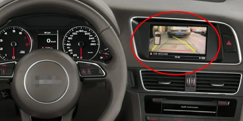 Liislee для Audi Q5 2012~ подключите экран монитор обратный багажник ручка камера интеллектуальная динамическая траектория CAM