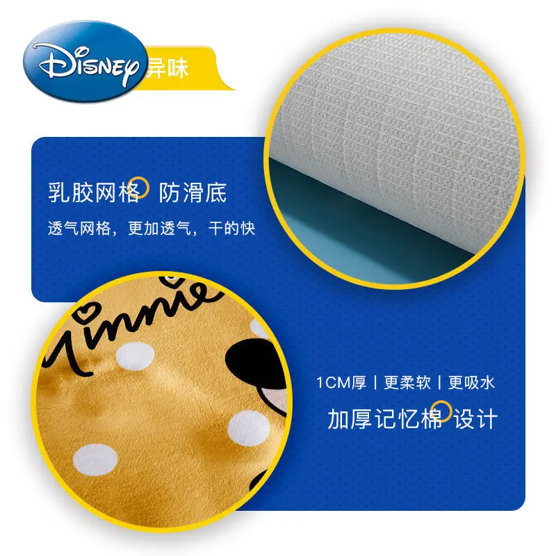 

Disney Cute Cartoon Mickey Mouse Minnie Absorbent Floor Mat Bathroom Bedroom Door Mat Household Carpet Door Mat