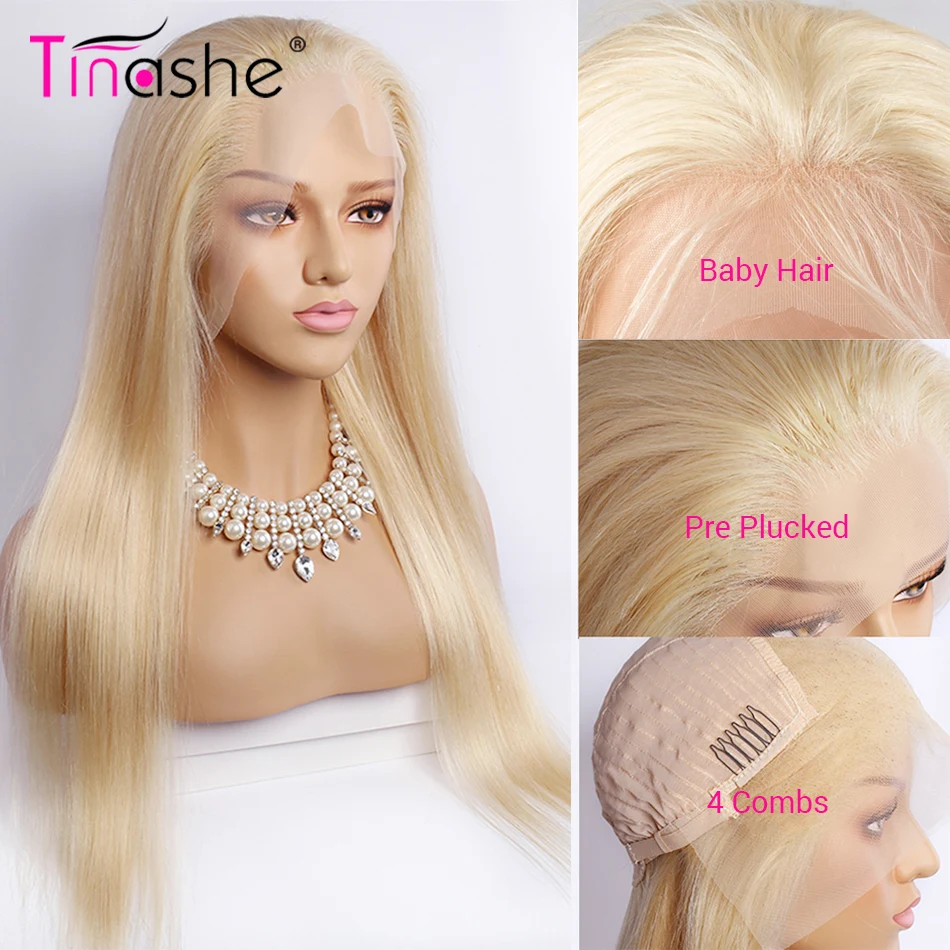 Парик Tinashe 13x6 613 для женщин прозрачные прямые волосы со светлыми волосами