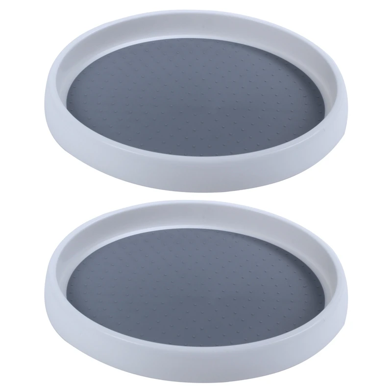 

2X Rotary Flavoring Bottle Rack 360 Degree Rotating Spice Tray Kitchen Spice Holder Storage Rack