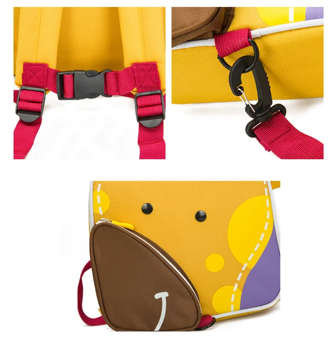 

3D Giraffe Baby Bag For Boys Girls Waterproof Children Backpacks Kids Small Bag Girl Cute Animal Prints Travel Bags Toys Gifts