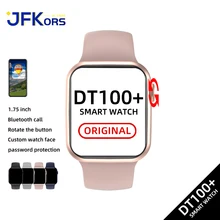 Original 2021 DT100+ Smart Watch Women Men Heart Rate Monitor Fitness Tracker Bluetooth Call Custom DIY Face Smartwatch