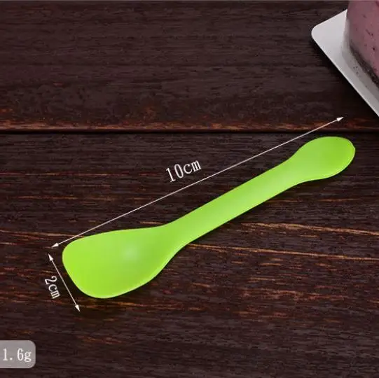 Одноразовая маленькая ложка для мороженого десертная Желейный пудинг бритая