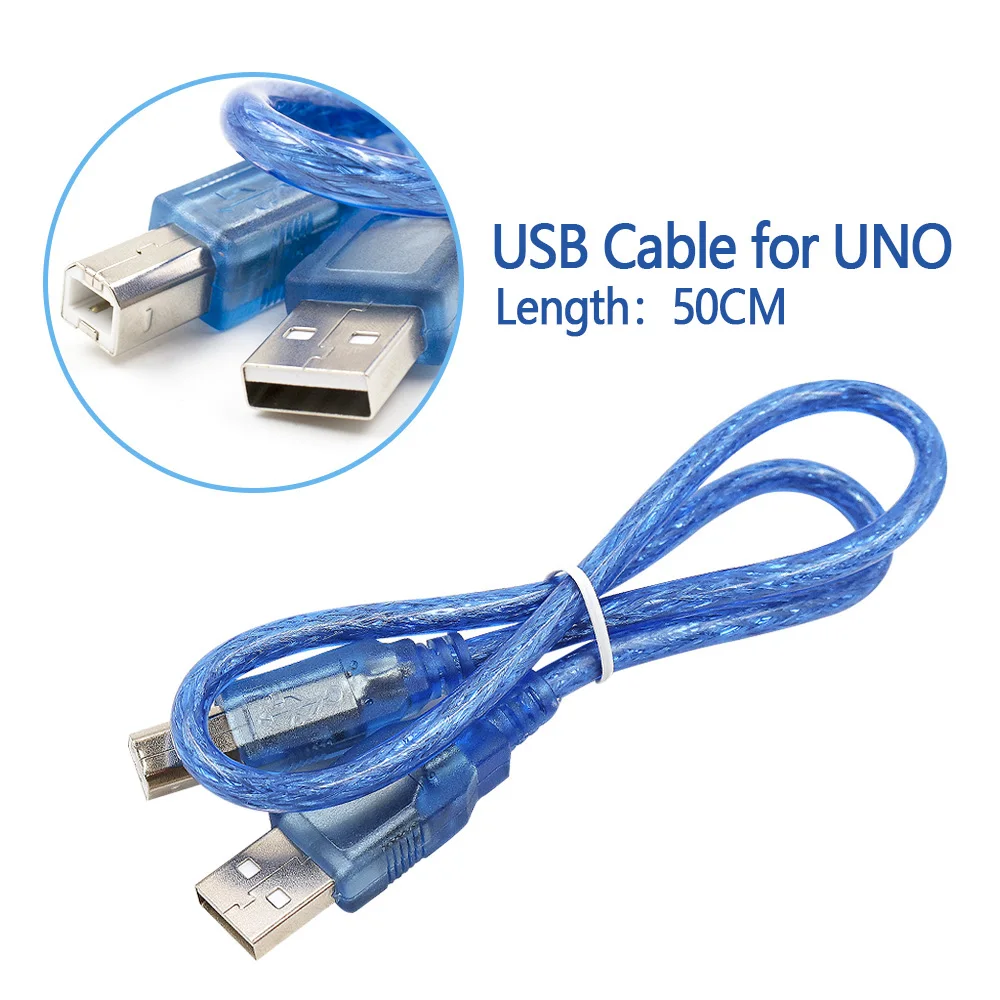 1.64FT мини микро USB кабель для Arduino UNO R3 Mega 2560 Nano Due платы | Компьютеры и офис