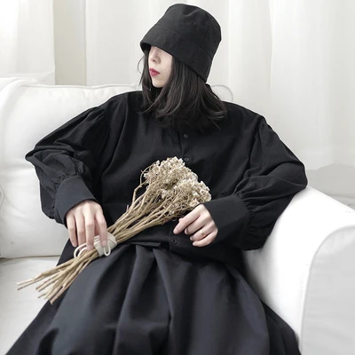 Оригинальная рубашка Yamamoto в стиле ретро из хлопка и конопли простой свободный