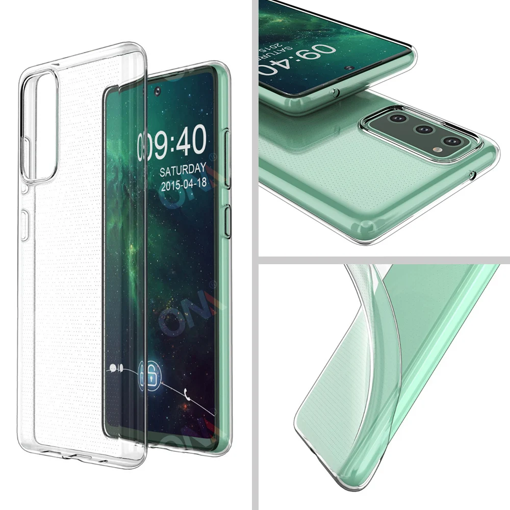 Transparent Case For Samsung Galaxy S21 FE TPU Silicone Clear Fitted Bumper Soft Case for Samsung S20 FE Back Cover Accessories