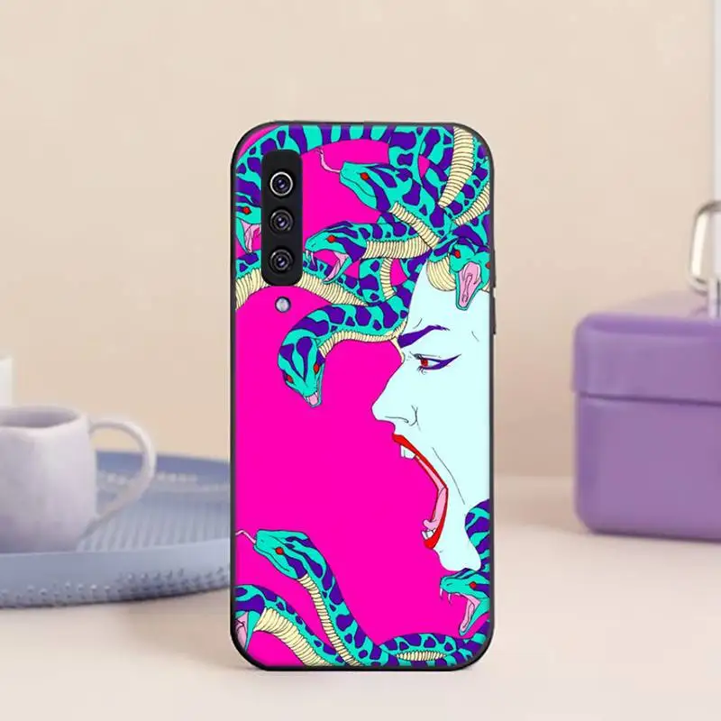 Чехол для телефона Medusa с греческой мифологией черный чехол Samsung s21 ultra s20 fe s10 Note 20 10