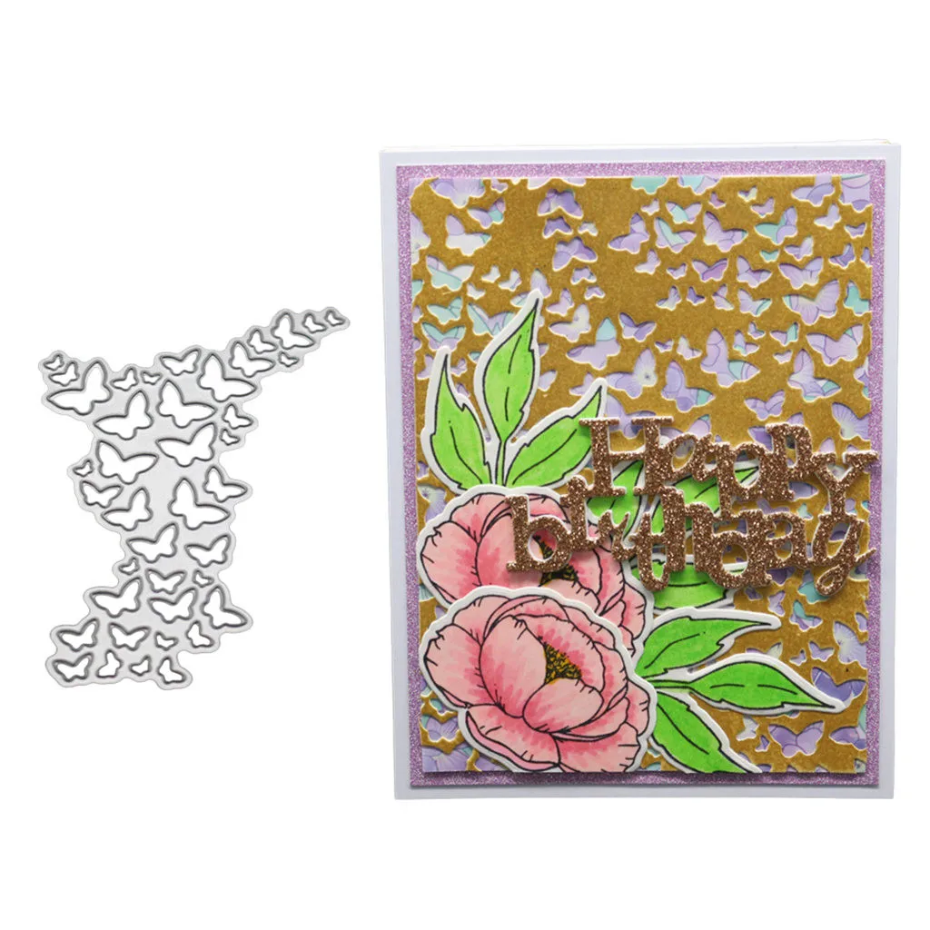 Углеродистая сталь феи с цветочным узором и кружевной каймой металлический