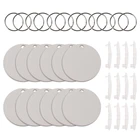 Двойные брелки для ключей из древесины пустой для Печати МДФ, 12 сублимационных деревянных твердых досок, теплопередача, изготовление ювелирных изделий