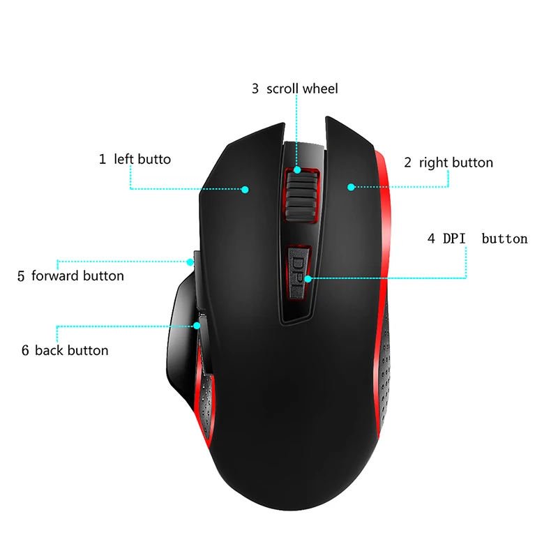 G821 Wireless Optical Gaming Mouse 2.4G Portable Ergonomic AS99 | Компьютеры и офис