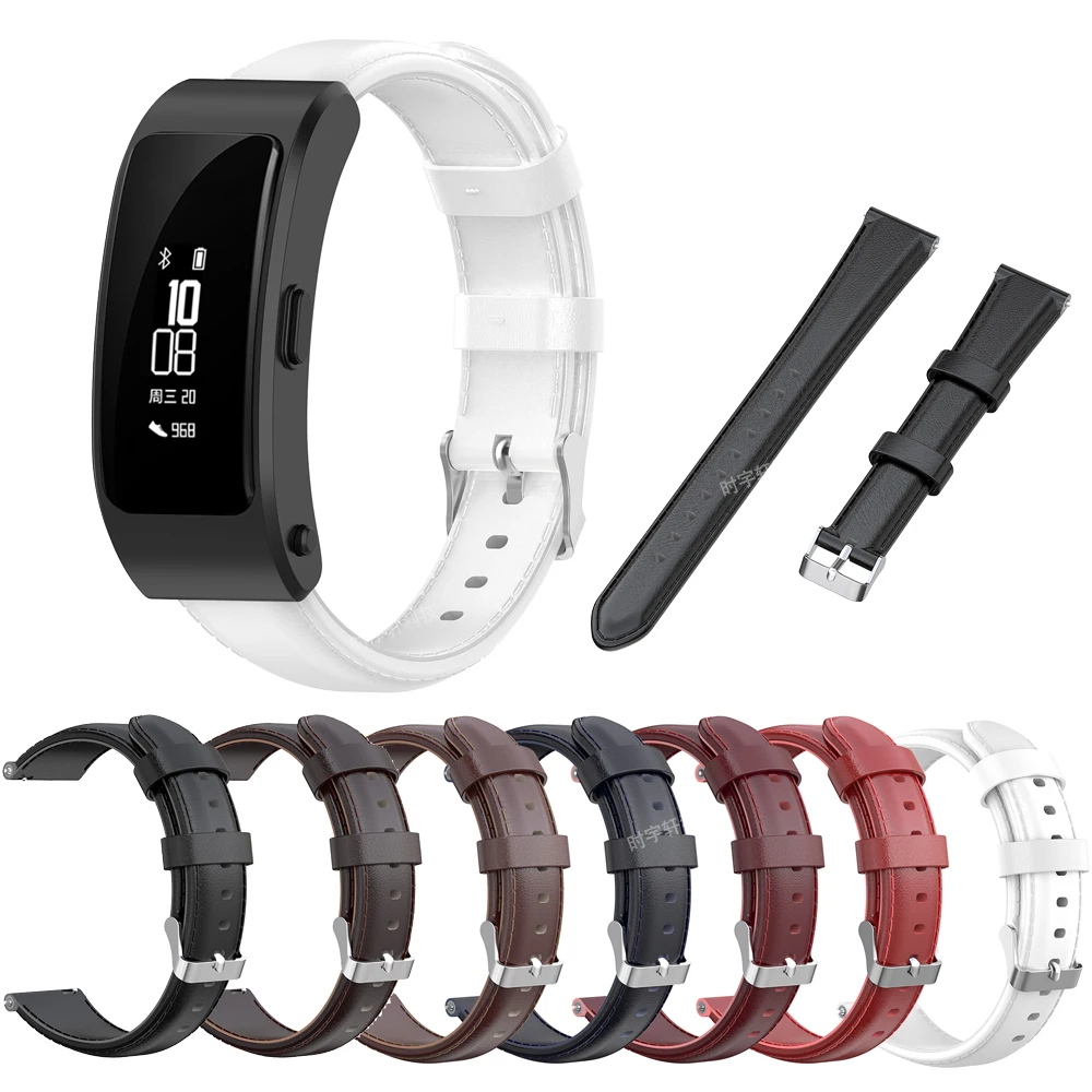 Ремешок кожаный для Huawei Talkband B6 B3 Talk Band браслет смарт часов аксессуары 16 мм|Ремешки