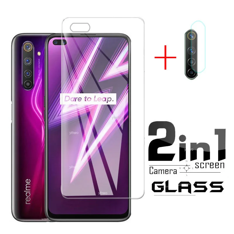 Для oppo Realme 6 Pro Glass 2 в 1 Защитное стекло для объектива камеры на Realme6pro Real me 6pro
