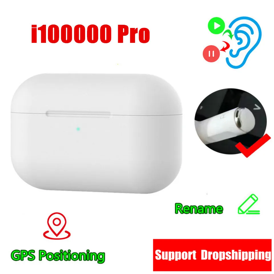 Заводская распродажа i100000 Pro Bluetooth Беспроводные наушники с супер басами GPS + именем