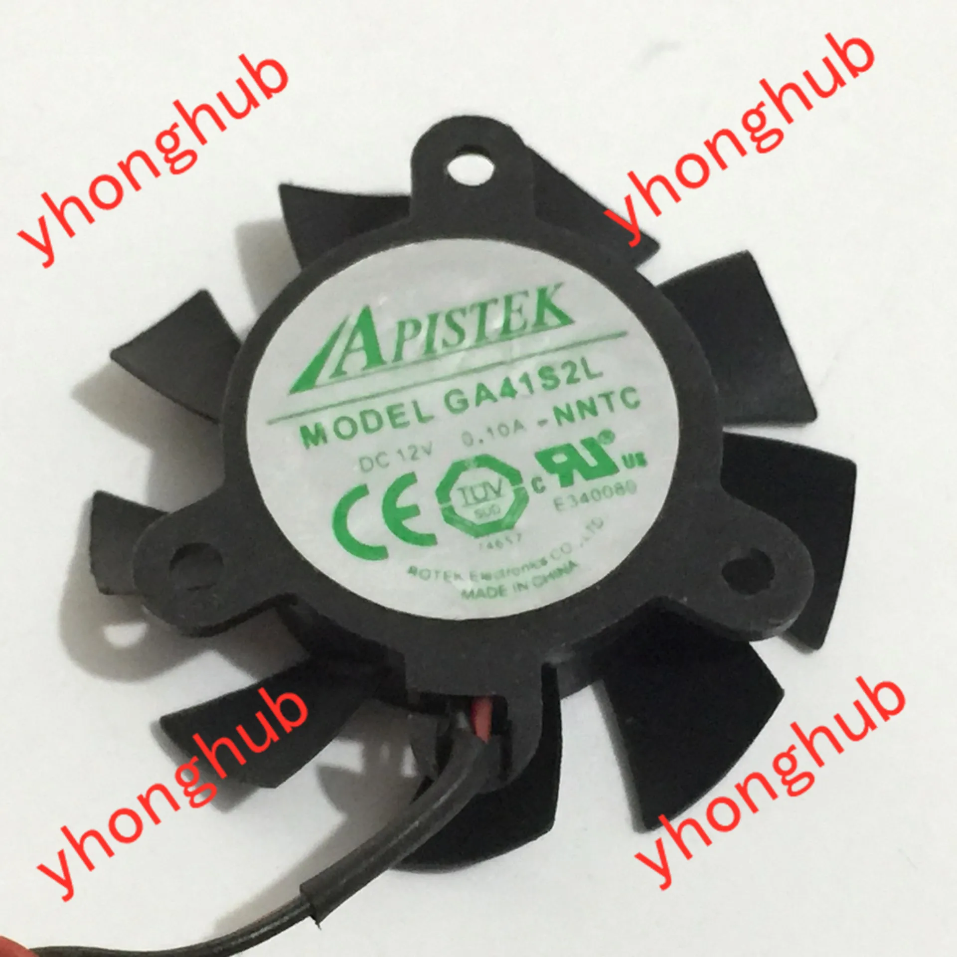 APISTEK GA41S2L DC 12V 0.10A Dia. 36 мм C.T.C 26 2 провод Графика вентилятор|Кулеры и системы