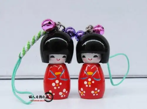 Оптовая продажа 20 шт японская Восточная кокеши Сумочка куклы Шарм | Украшения и