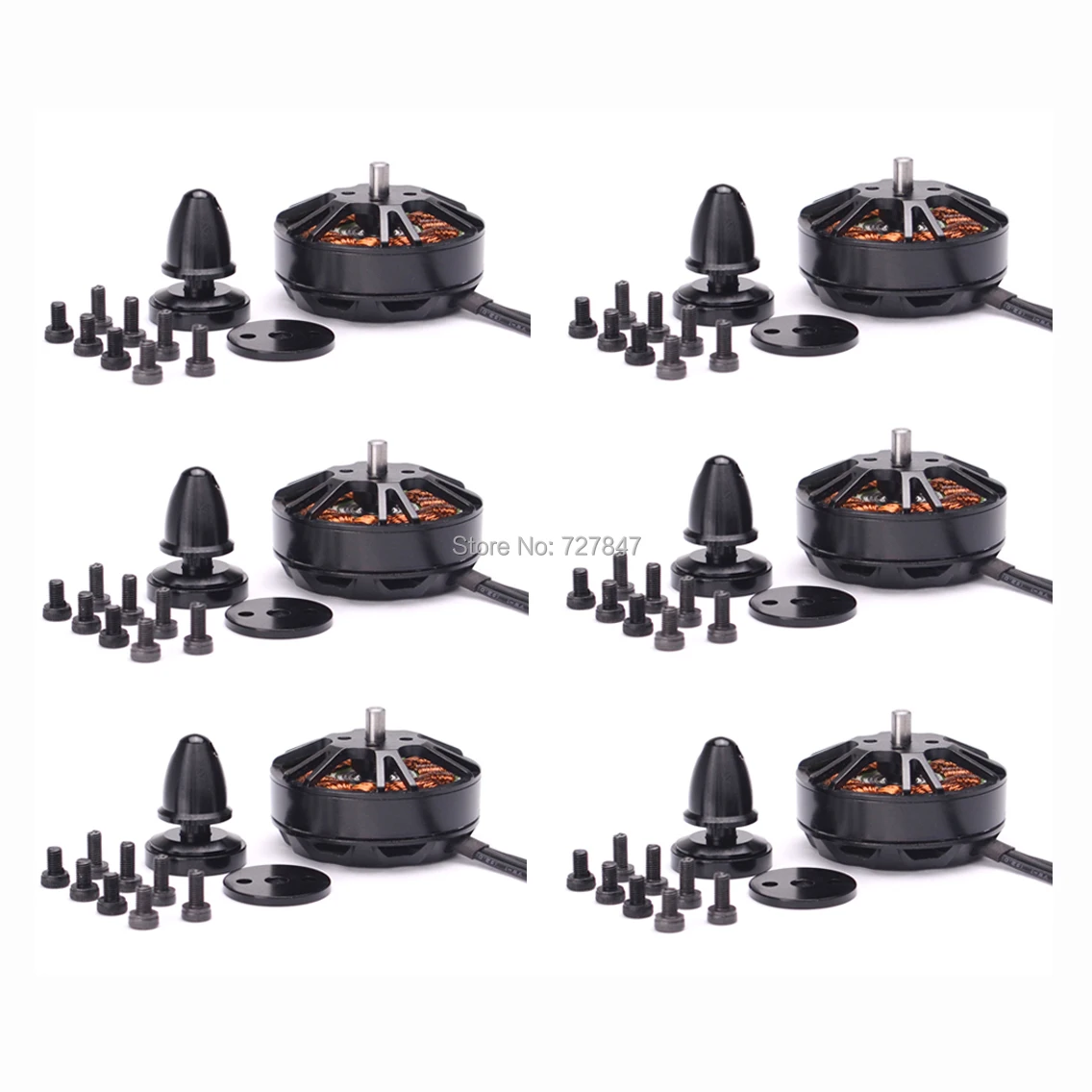 

6 шт./лот высокое качество 3508 580kv бесщеточный двигатель поддержка 1245 Пропеллер для FPV ZD550 ZD850 Мультикоптер