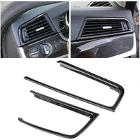 2pcs carbon fiber style side air vent cover trim decoration accessories for bmw 5 series f10 2011 2016 car styling