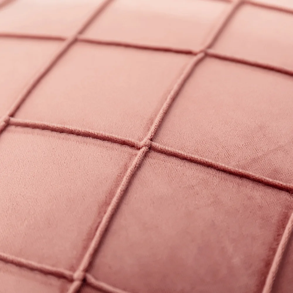 Однотонная бархатная наволочка Подушка в клетку для стула чехол подушки 42*42