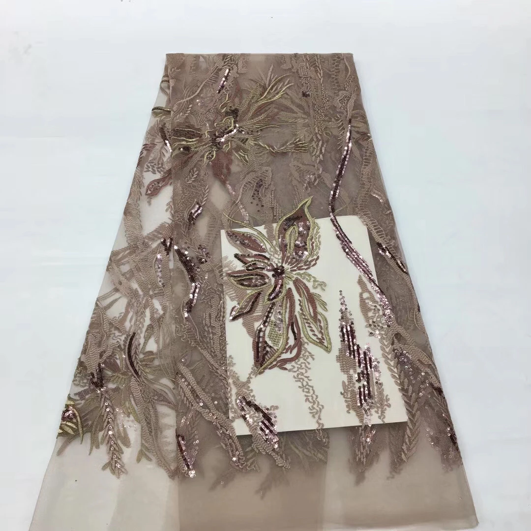

French lace fabric and sequence 2020 high-quality African embroidered lace fabric beautiful French tulle lace XX3730