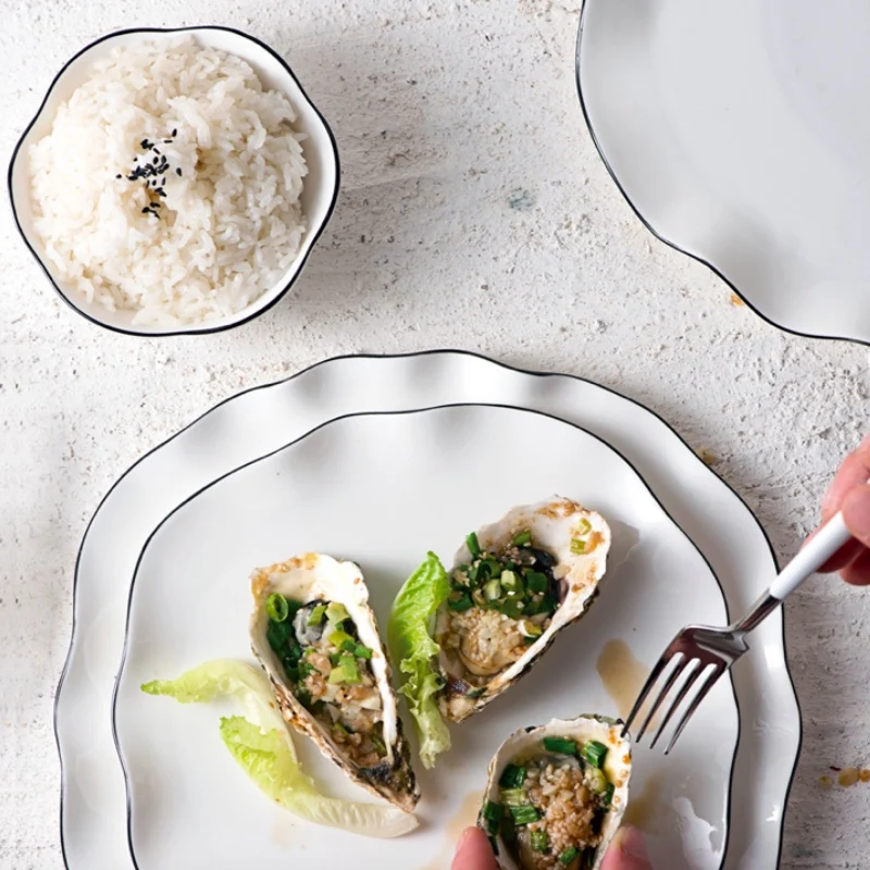 Тарелка для салата обеденное блюдо тарелки завтрака в скандинавском стиле