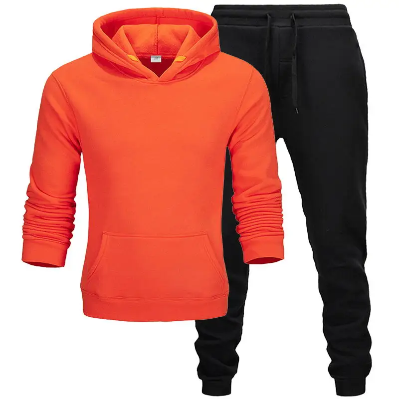 Осень 2019 толстовка с капюшоном куртка + спортивные штаны для бега мужские костюмы