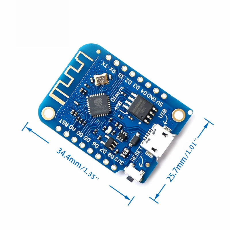 

1PC WIFI Internet Development D1 Mini V3.0.0 4MB WIFI IoT Development Board Based On ESP8266 Compatible With Nodemcu Accessories
