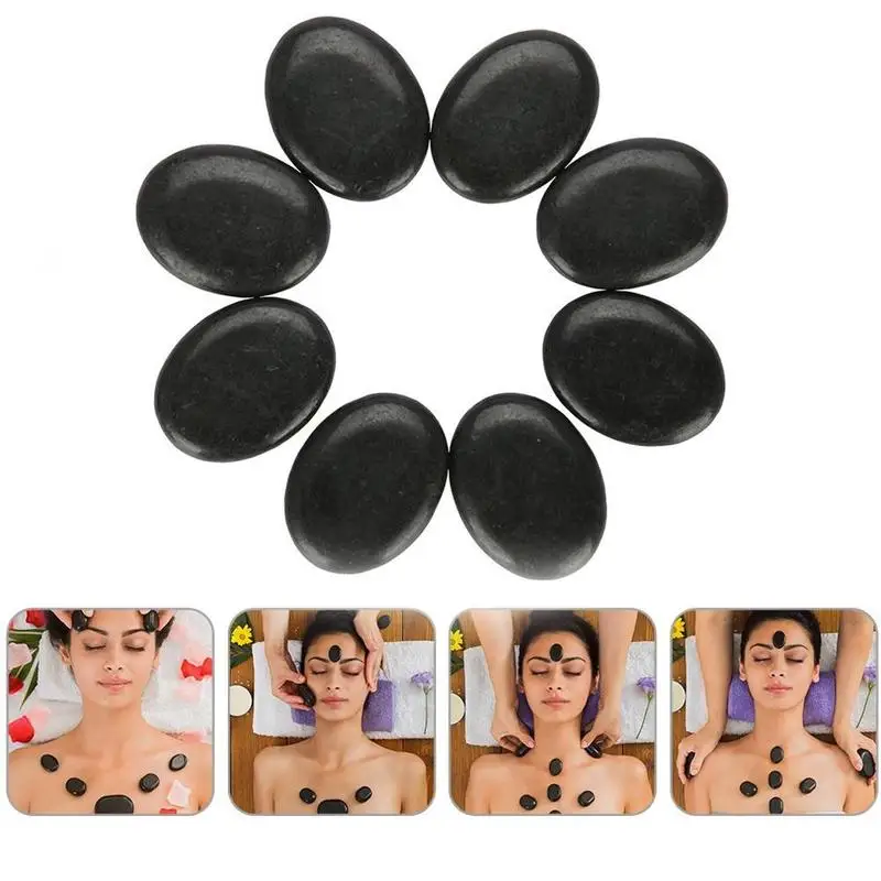 Новые горячие спа-камни тепловая базальтовая терапия массажный камень в форме