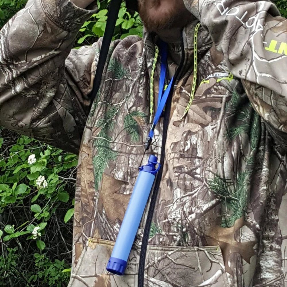 

1500L water straw water purifier portable filter pipette emergency rescue tool field survival water pipette survival tool