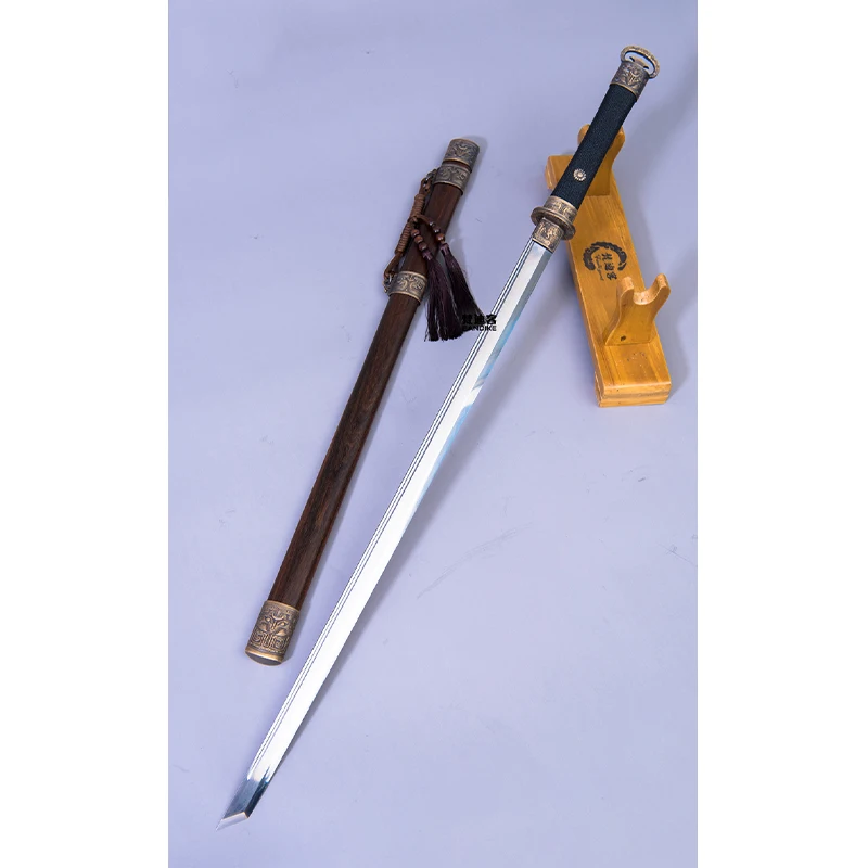 Высокое качество ручной работы сложенная сталь под твердым горящим лезвием