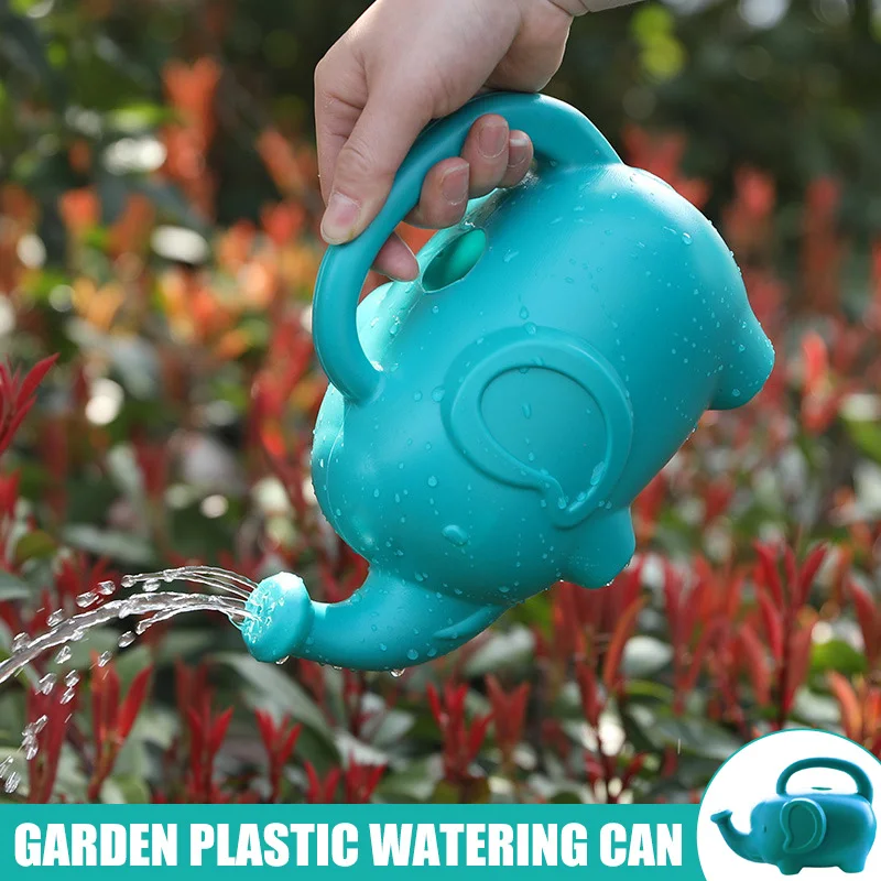 

Elephant Watering Can 2 Quarts Blue/Green Novelty Indoor Watering Can Handheld Elephant Watering Can Pot Home Garden Plant Pot